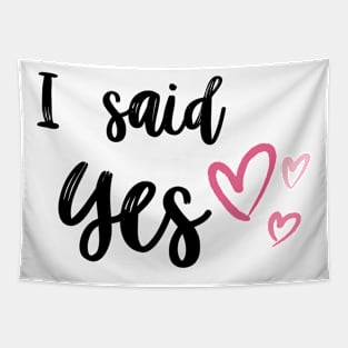 Couple Matching Marriage Proposal – Yes I do Design Tapestry