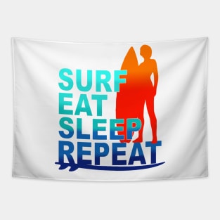 surf eat sleep repeat Tapestry