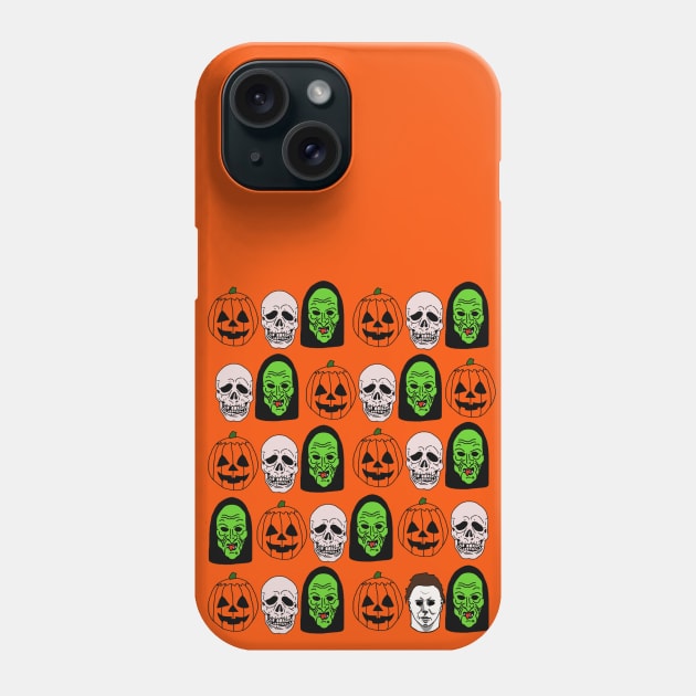 Silver Shamrock Masks Phone Case by Lydia's Green Light Closet 