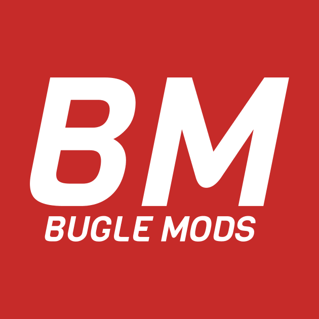 Bugle Mods Logo (White) by Bugle_Graphics