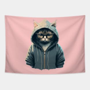 Hoodie Cat Tapestry