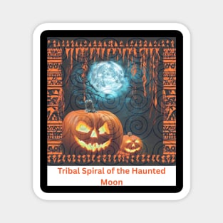 Tribal Spiral of the Haunted Moon – Hmong Ga Gue Glow Magnet