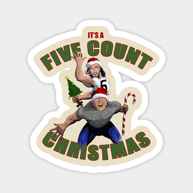 The Five Count Christmas Tee Magnet by thefivecount