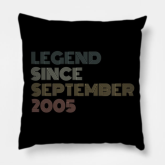 Legend Since September 2005 Pillow by undrbolink