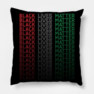 Black Lives Matter Flag Pillow