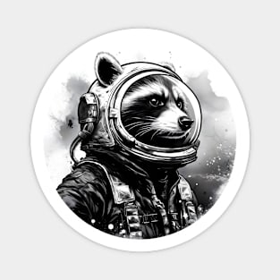 Astronaut raccoon Magnet