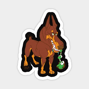 Red Doberman Magnet