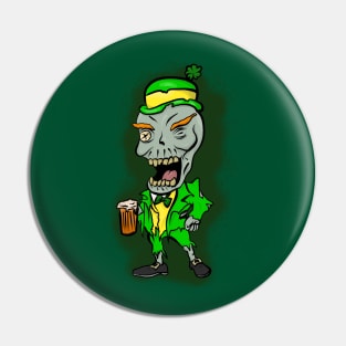 Zombie Leprechaun Pin