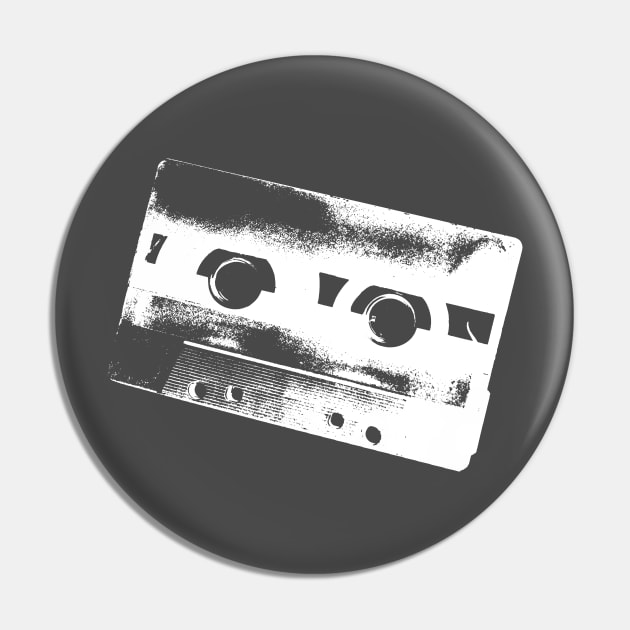 Vintage Cassette Tape Graphic Pin by Spindriftdesigns