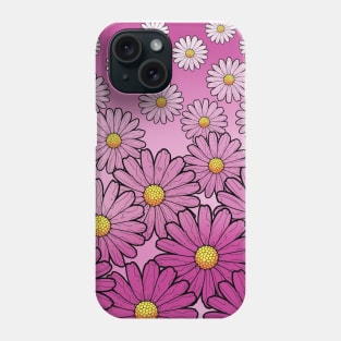 pink gerbera daisies Phone Case