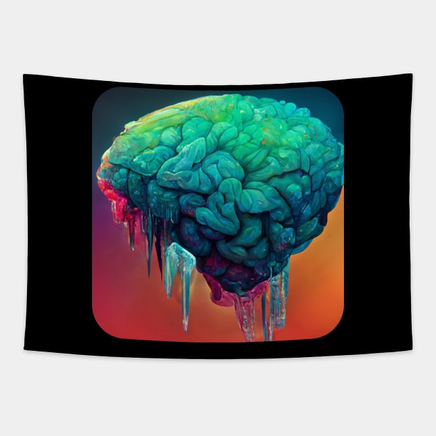 Brain freeze Tapestry by Pikantz