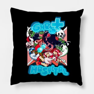 GHOST HOSPITAL- cropped cover Pillow