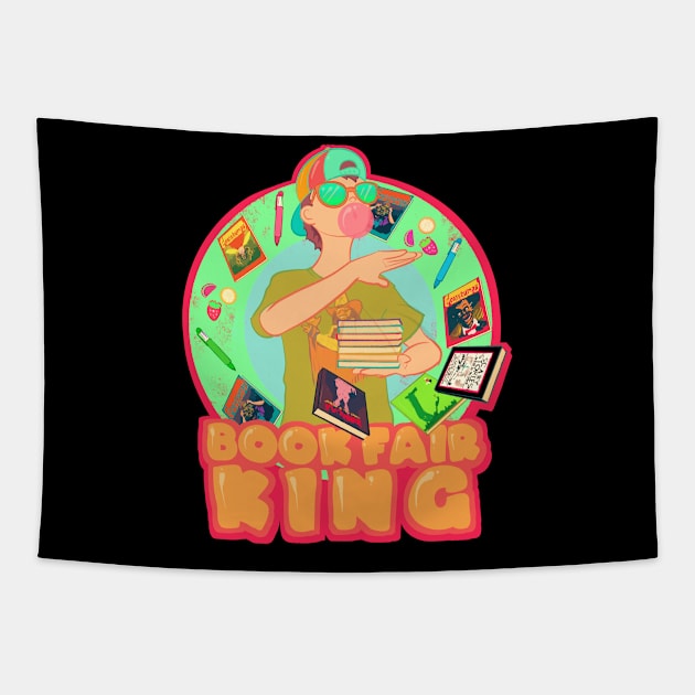 Book Fair King Tapestry by LVBart