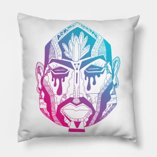 Dual Color African Mask No 9 Pillow