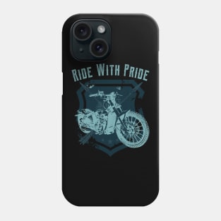 Ride With Pride Motorcycle Vintage Biker Phone Case