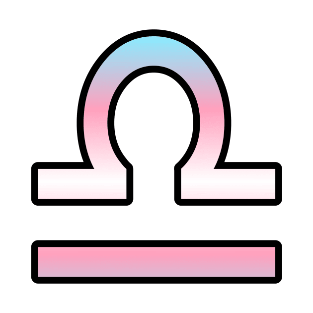 Libra Trans Pride Symbol by SillyStarlight