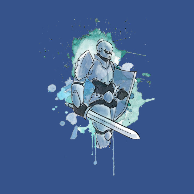 Disover Watercolor Knight - Watercolor - T-Shirt