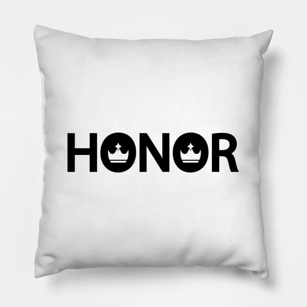 honor being honor Pillow by Geometric Designs