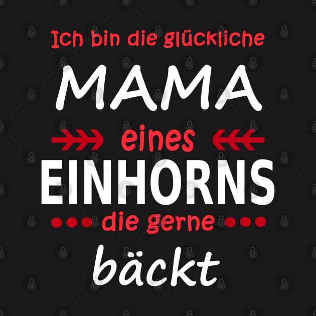 Mama Einhorn Tochter Geschenk Backen by FindYourFavouriteDesign