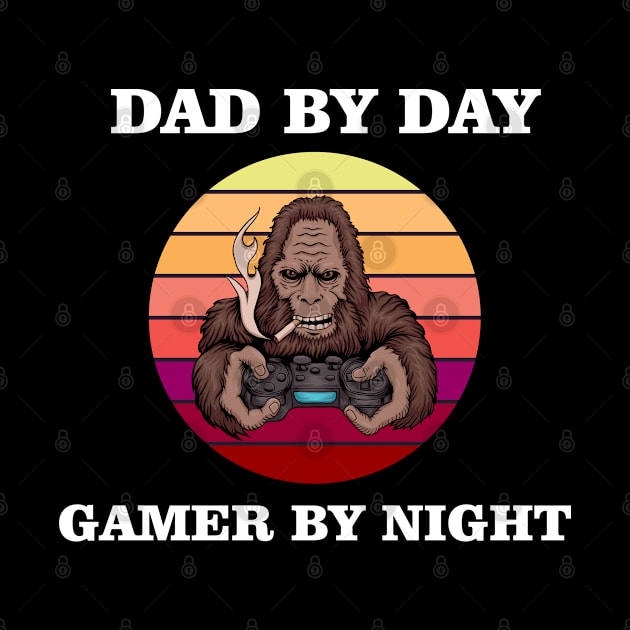 dad by day gamer by night by Ericokore