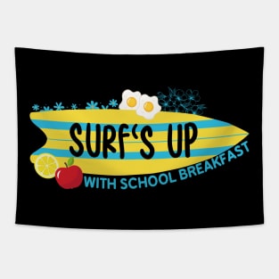 Surf's Up with School Breakfast Tapestry