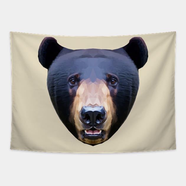 Black Bear Tapestry by Edwardmhz