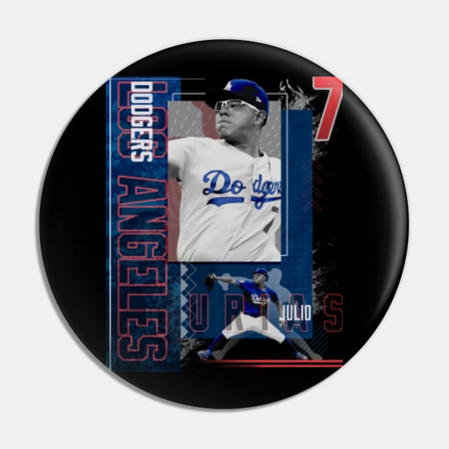 Julio Urias Baseball Paper Poster Dodgers 2 - Julio Urias - Sticker