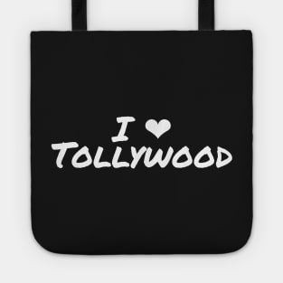 I Love Tollywood Telugu Indian Movies Heart Tote