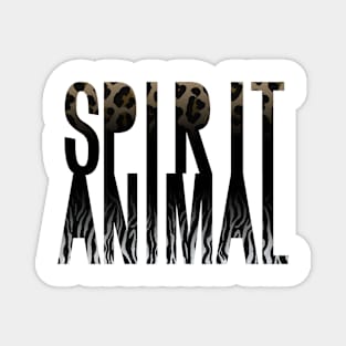 Spirit Animal Zebra Jaguar print Magnet