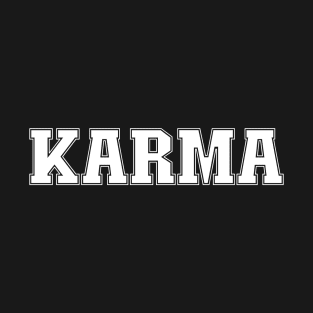 Karma Cool Yoga Saying Destiny Balance Justice Spirituality T-Shirt