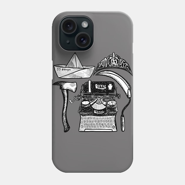 Stephen King Horror Novels Phone Case by Jamie Collins