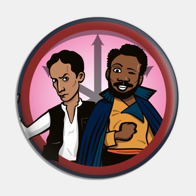 Han and Lando Pin by ikado