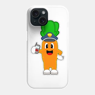 Carrot Cop Microphone Police Phone Case