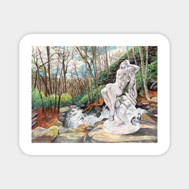 Running Meditations Magnet by KirstenAngelArt