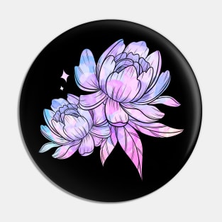 Watercolor Peony Pin