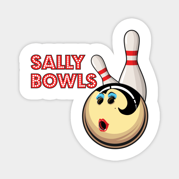 Sally Bowls Magnet by JFCharles