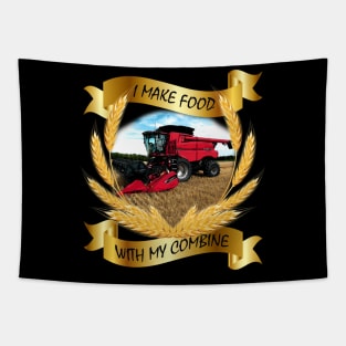 No farmers no future - i make food with my combine Tapestry