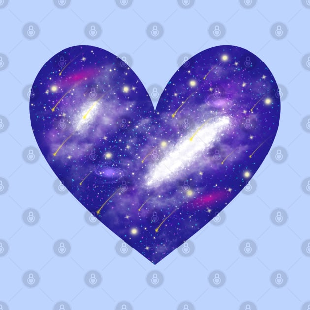 Cosmic Heart Space Heart Celestial Love Design for Cosmic Souls by Nemui Sensei Designs