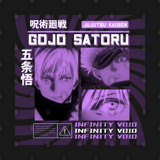 Gojo Satoru Infinity Void Streetwear - Satoru Gojo Jujutsu Kaisen ...