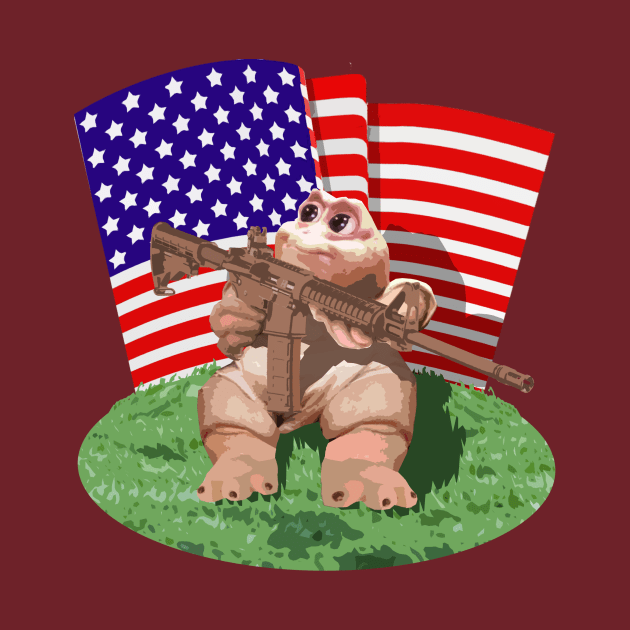 Baby Sinclair 'Murica by dogeandpepe