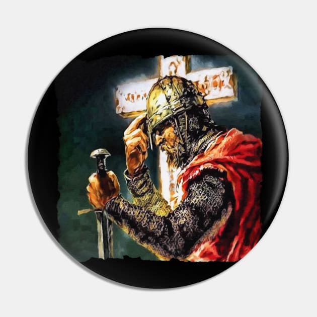 Crusader Painting Usyk Champion Pin by Beltschazar