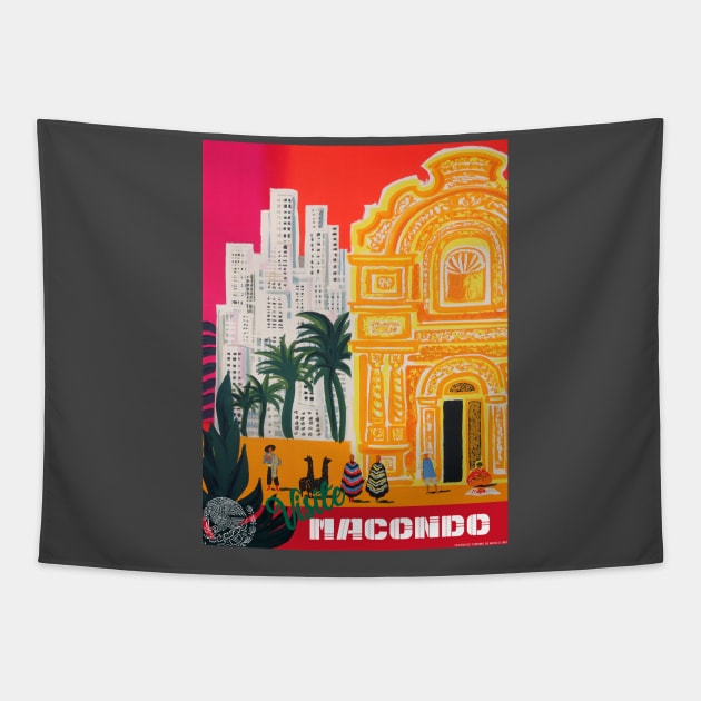 Visite Macondo Tapestry by Cisne Negro