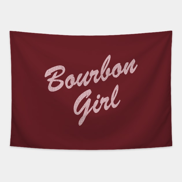 Bourbon Girl distressed for Cocktail Moms Tapestry by Webdango