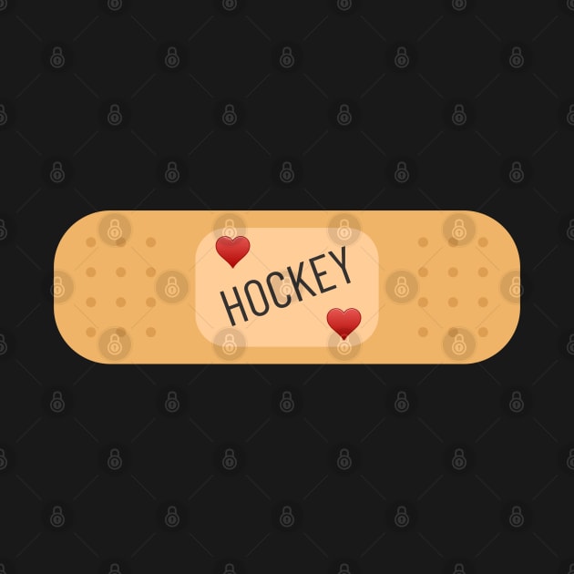 Hockey bandaid, hockey patch by Bailamor