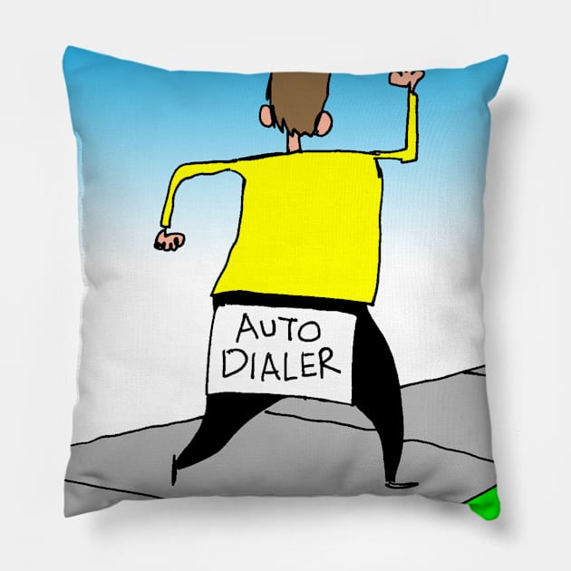 Auto Dialer Pillow by larrylambert