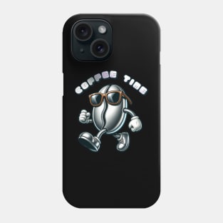 silver coffee bean mascot Phone Case