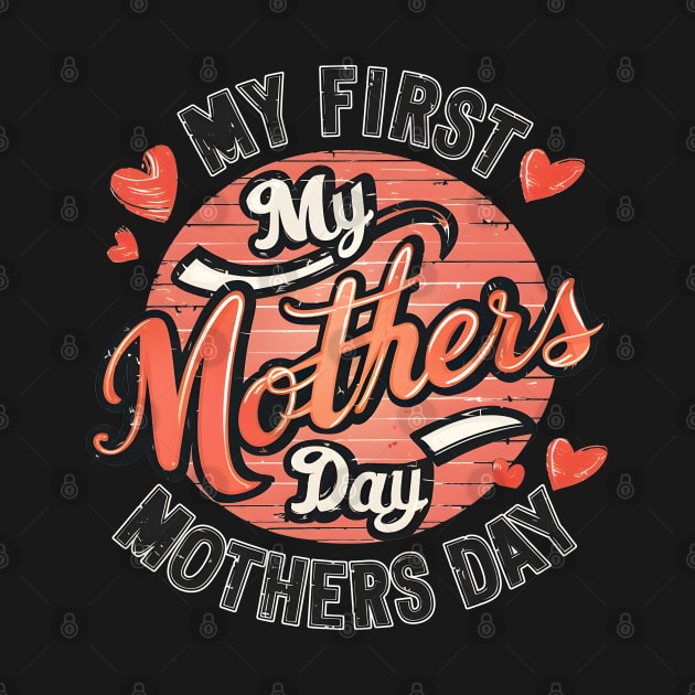 My first mothers day vintage fun print shirt by Inkspire Apparel designs