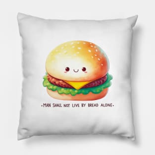 Happy Hamburger Pillow