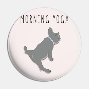 Morning yoga pug Pin