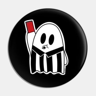 Referee Red Card Ghost Pin